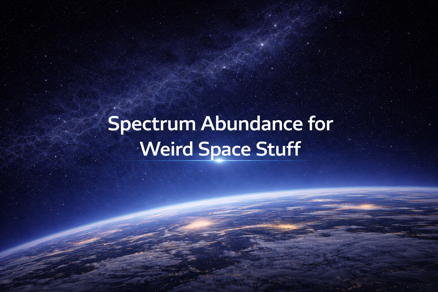 Weird Space Stuff